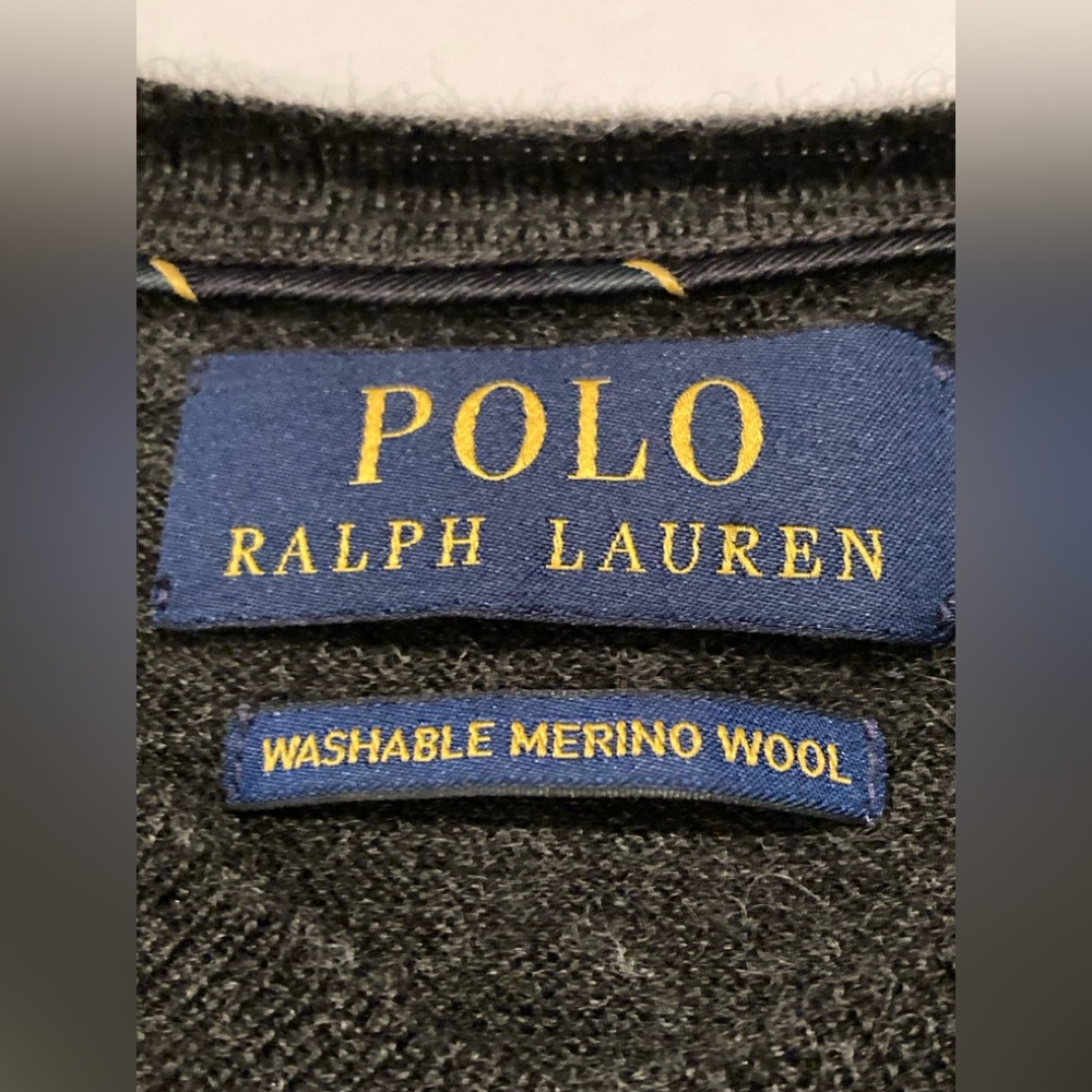 Polo Ralph Lauren Washable Merino Wool Sweater READ Men’s M Sweatshirt Pullover - Picture 2 of 12